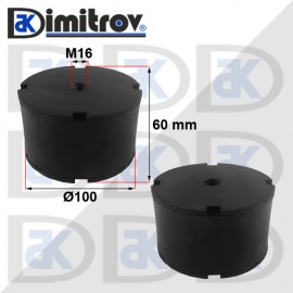 Антивибрационен тампон М16 х Ø 100 х 60 mm